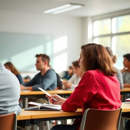 Grupo de estudiantes en clase de oratoria